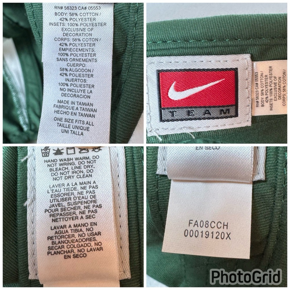 Vintage Nike Team Cap Tailwind 7 Panel Hat University Of Oregon Ducks Dri Fit - Picture 10 of 10